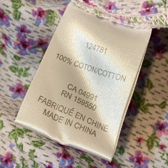 Carolina Belle Floral Peasant Top with Ruffle Detailing Sleeve - Picture 5 of 7